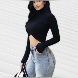 NEW Kendall + Kylie The Icon High Rise Straight jeans